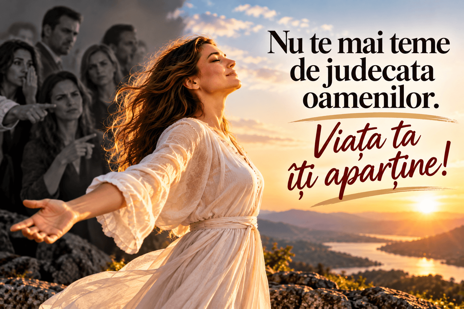 Nu te mai teme de judecata oamenilor. Viața ta îți aparține!