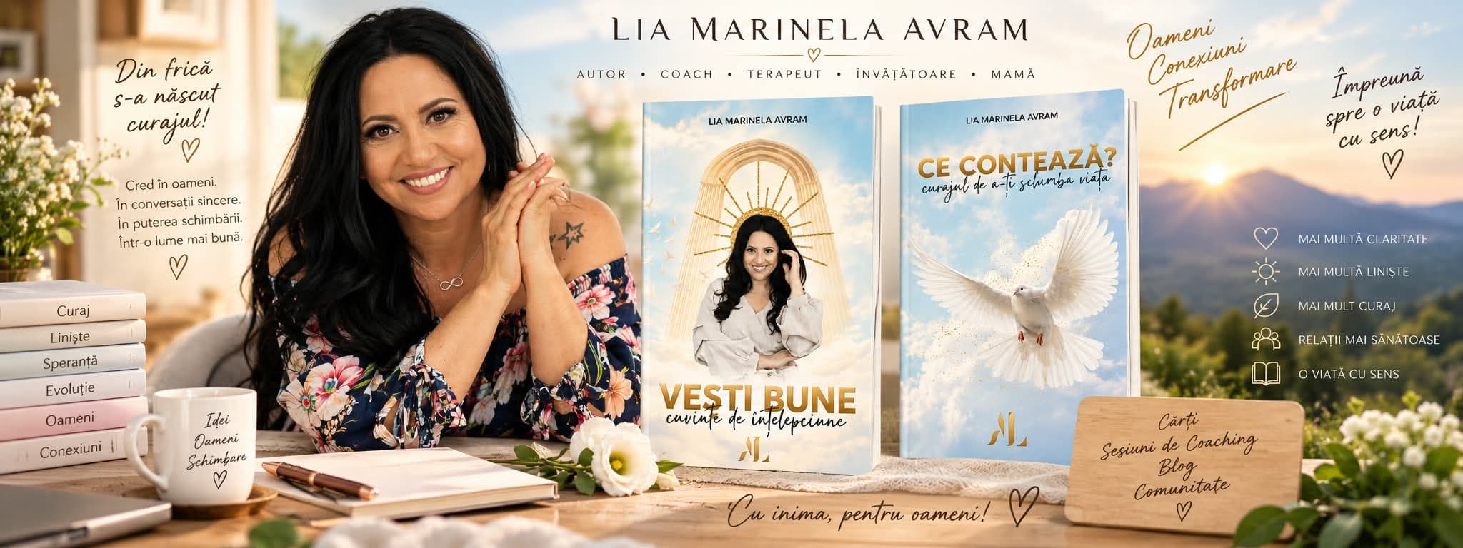 Lia Avram — cărți, coaching și o invitație la curaj