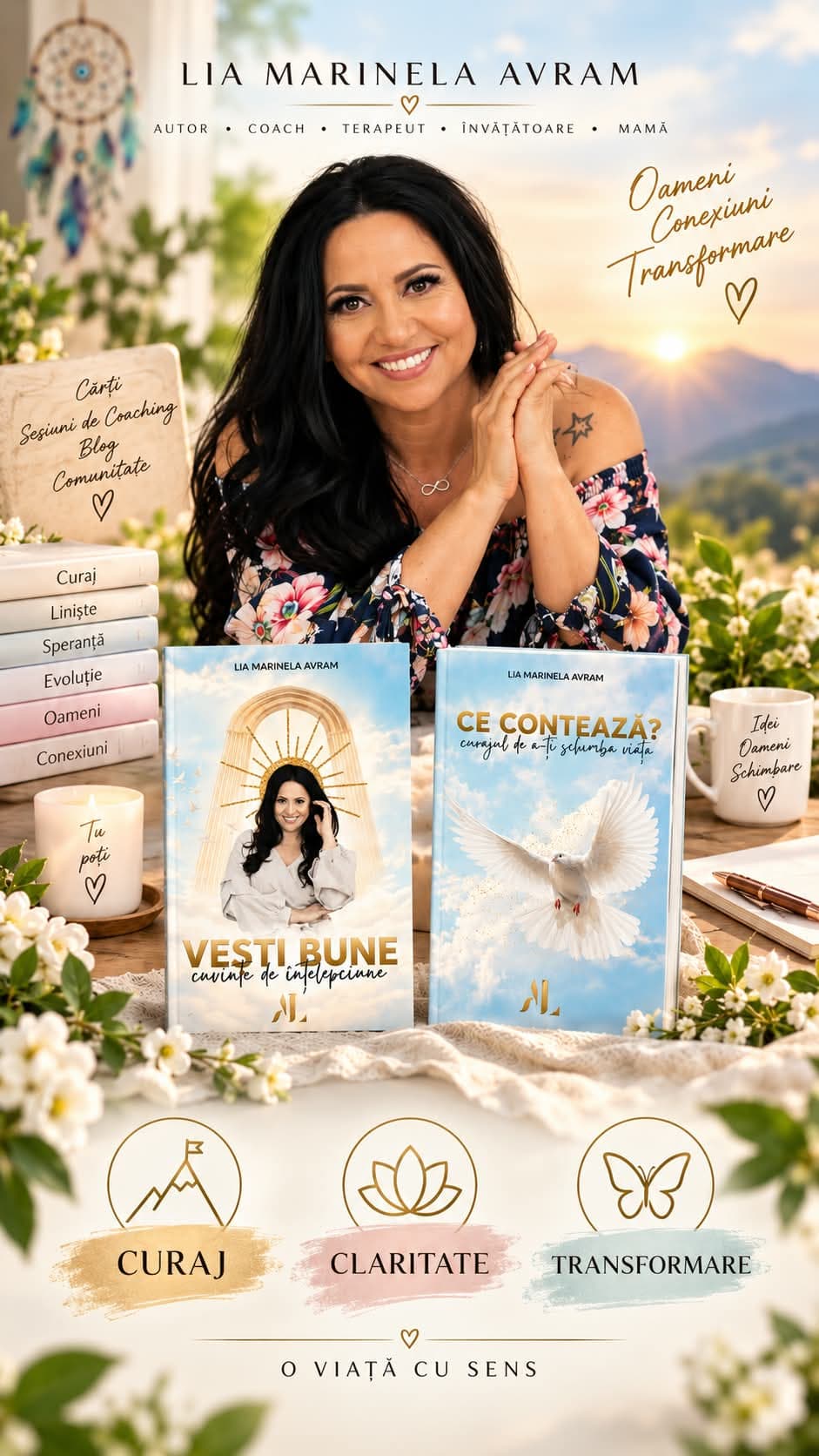 Lia Avram — cărți, coaching și o invitație la curaj